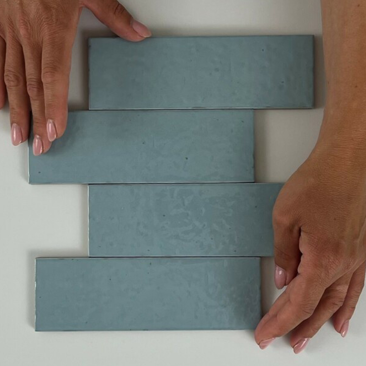 Equipe Ceramicas Kalma Powder Blue glans 6x18.6cm